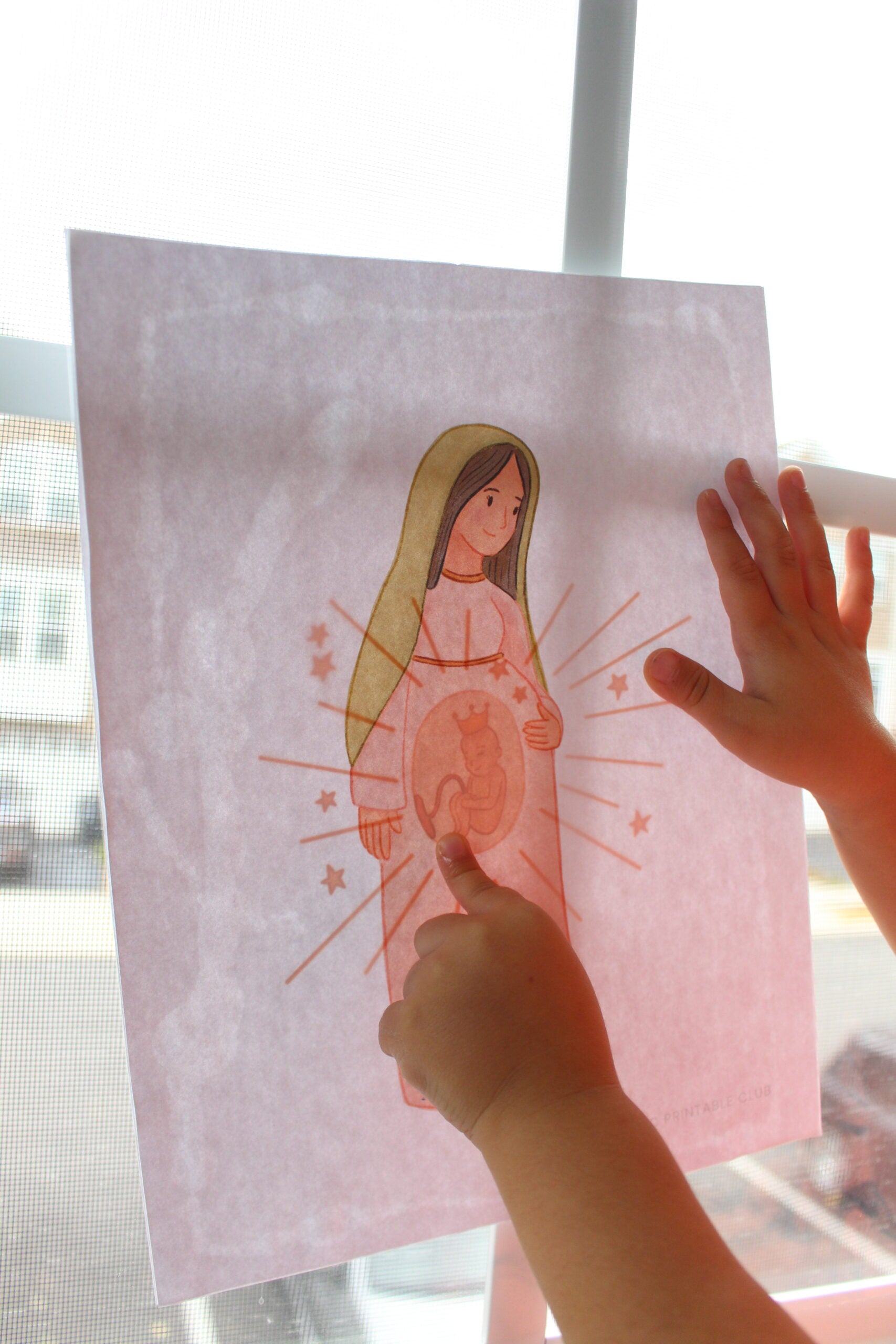 Immaculate Conception Activity Bundle: Coloring Page & Peek-a-Boo Craft