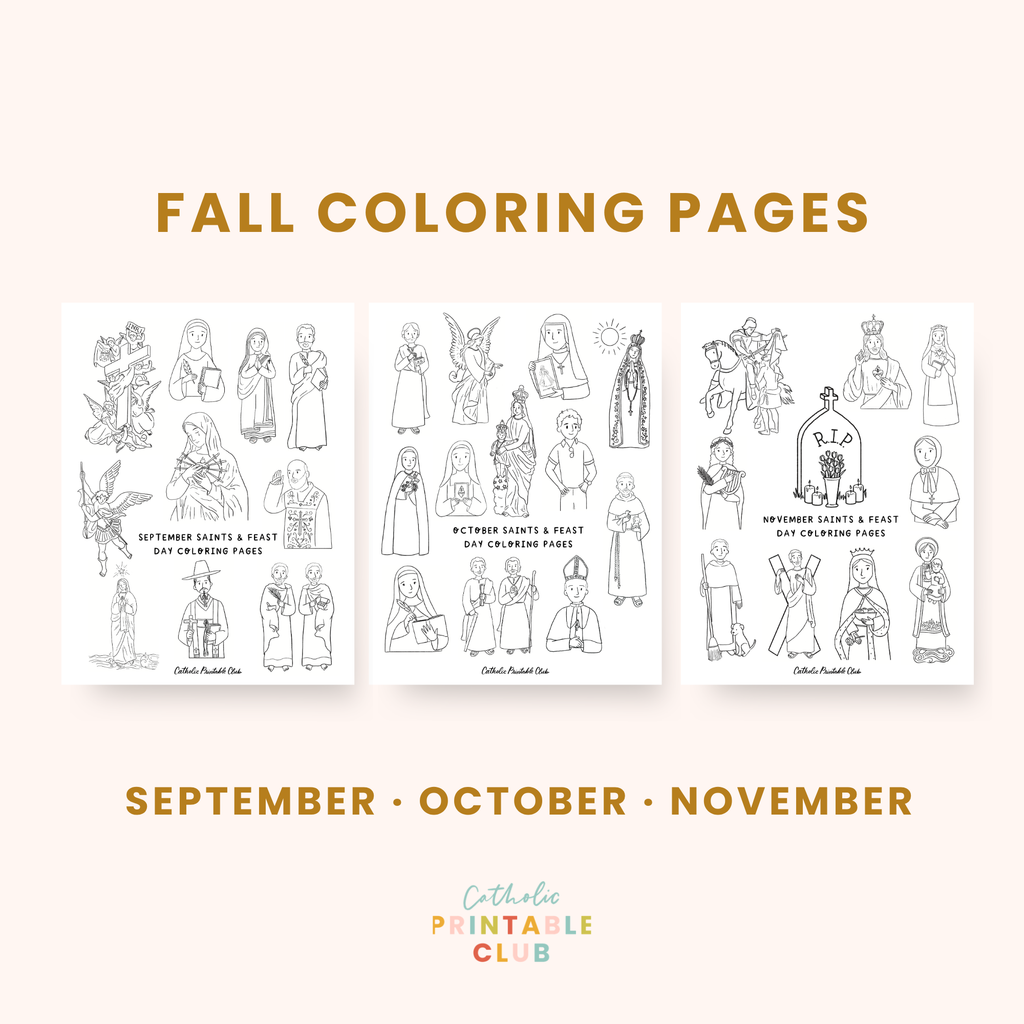 Fall with the Saints Coloring Pages