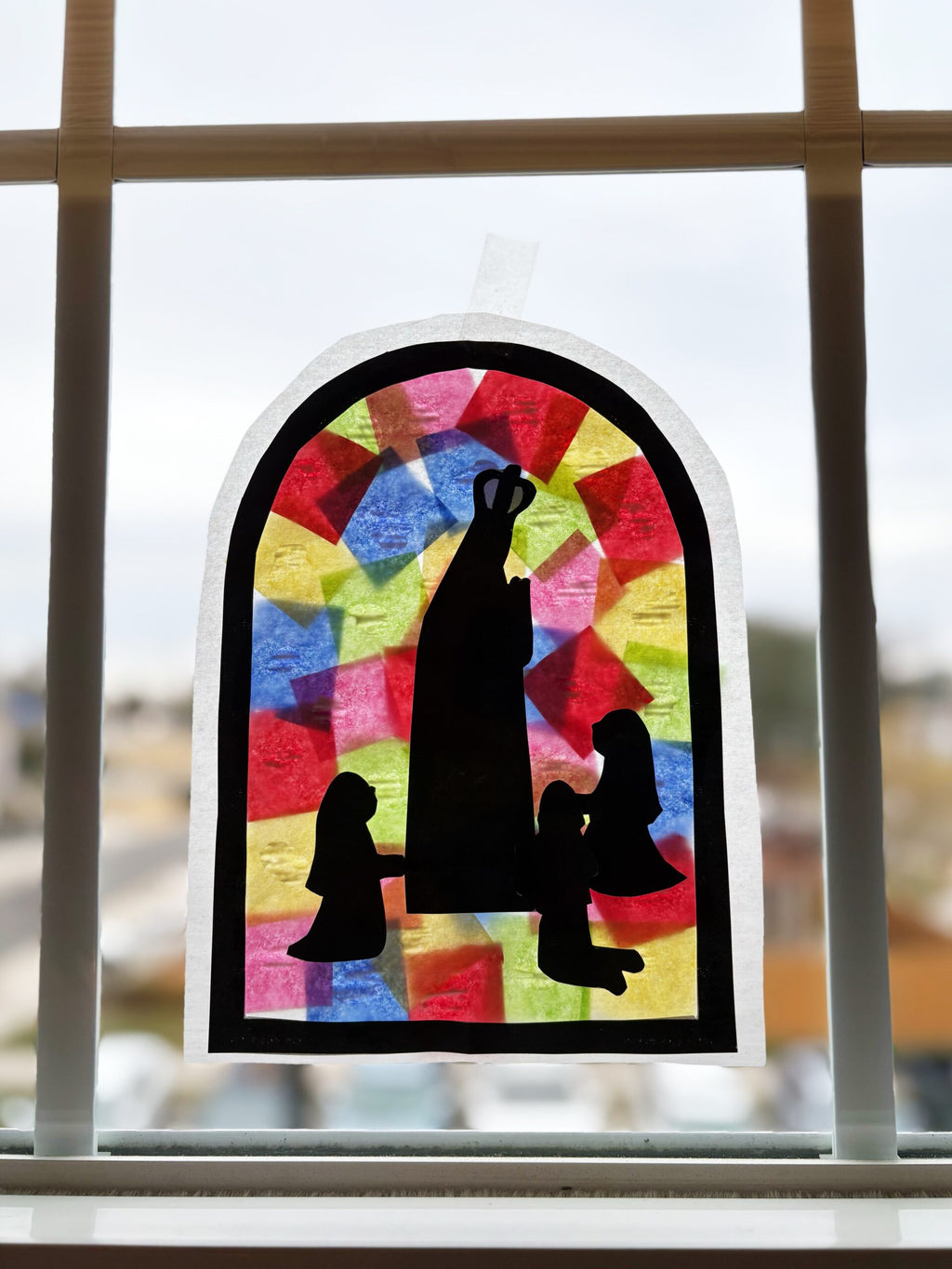 Sts. Francisco and Jacinta Marto Activity Bundle: Coloring Page & Fatima Sun Catcher Craft