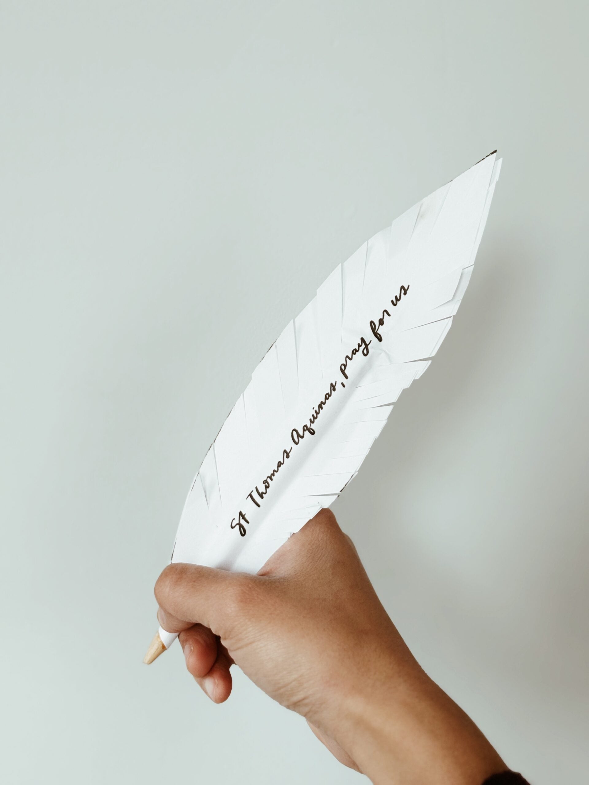 St. Thomas Aquinas Activity Bundle: Coloring Page & DIY Quill Pen Craft