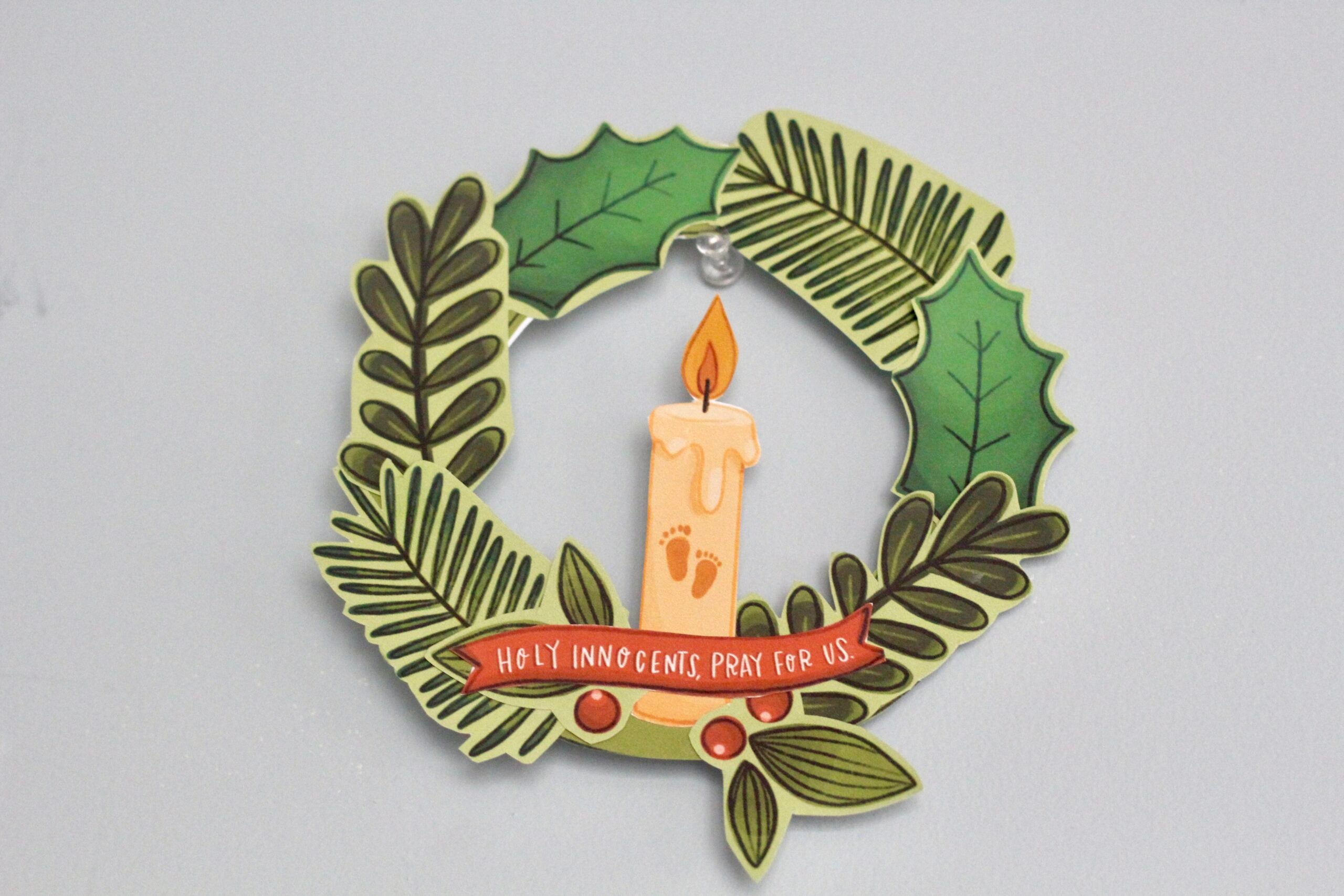 Holy Innocents Activity Bundle: Coloring Page & Mini Wreath Craft