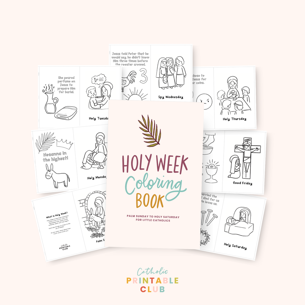 Holy Week Coloring Book – Printable Catholic Activity for Kids