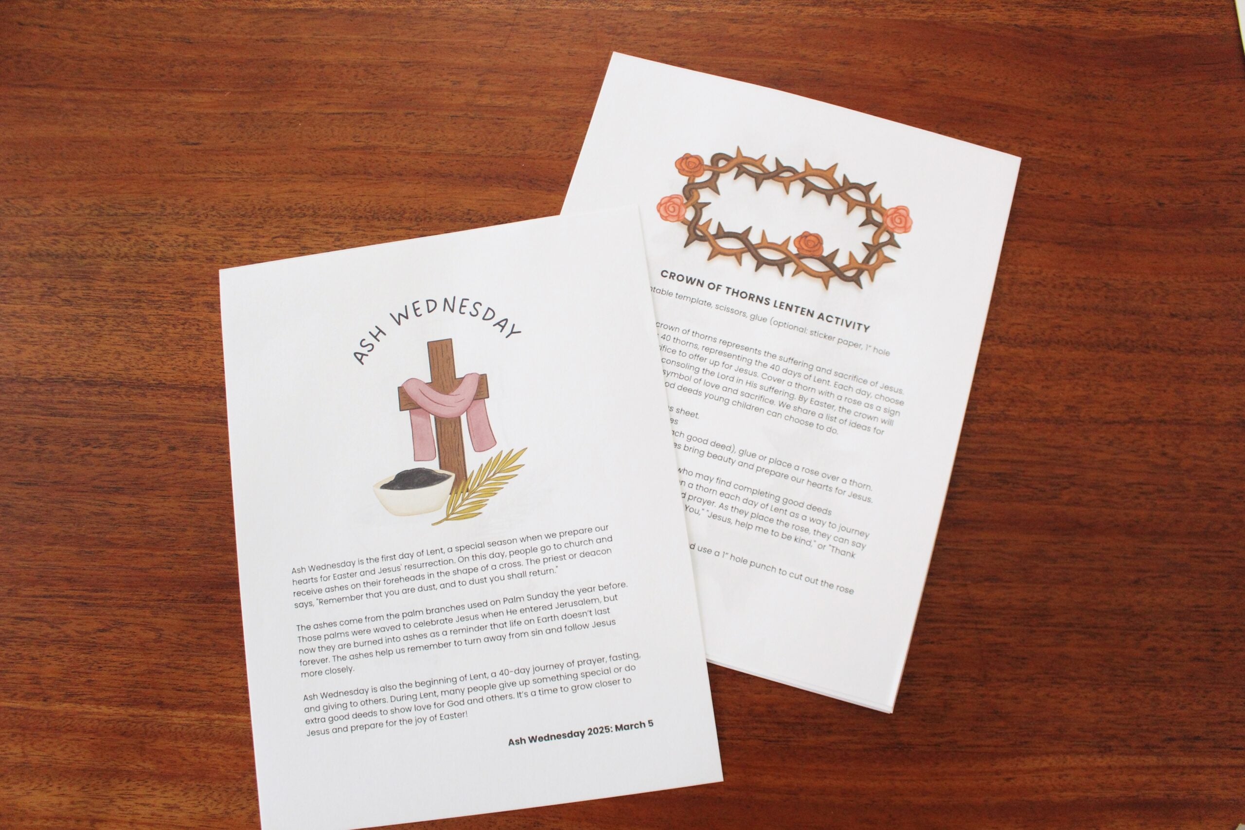 March Printable Pack & Lent Countdown Calendar Bundle