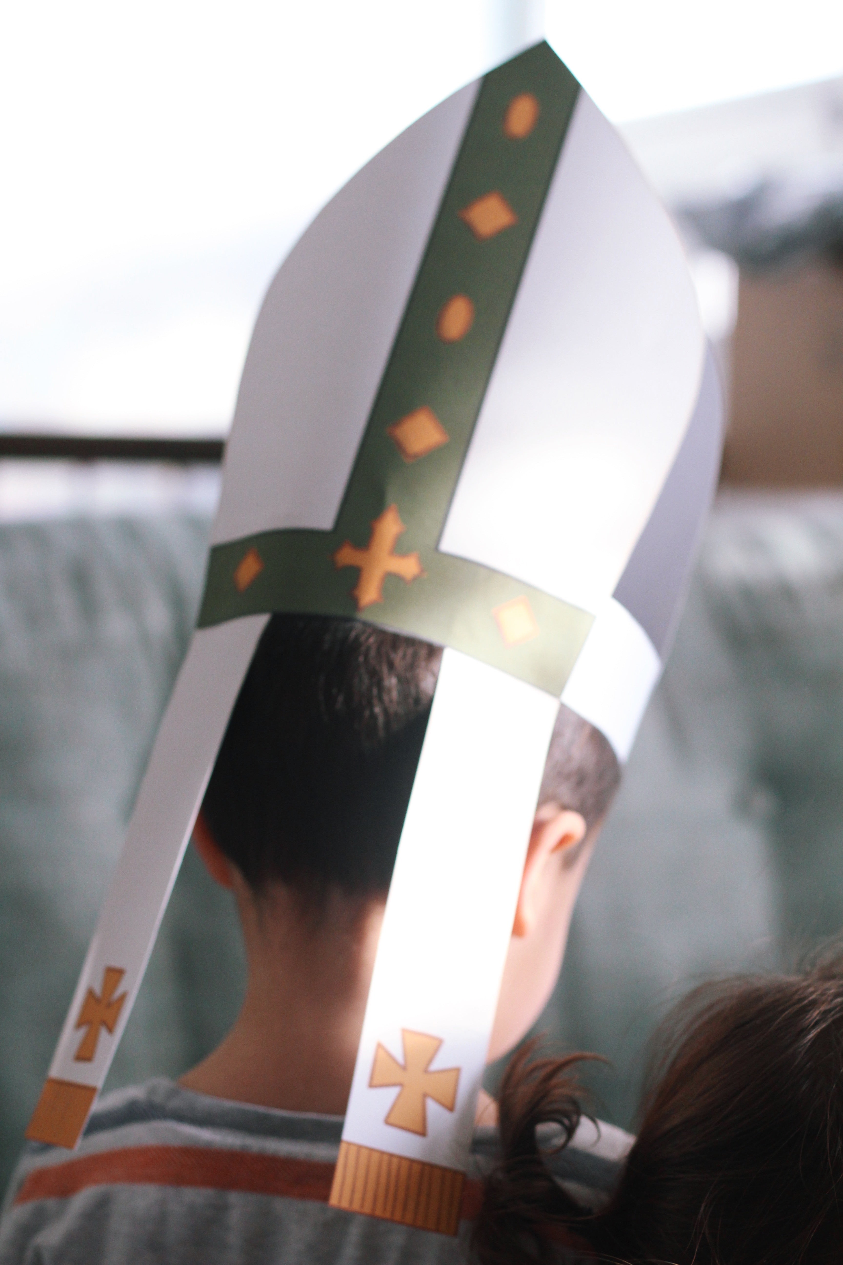 St. Patrick Activity Bundle: Coloring Page, Bishop’s Miter, Shamrock Craft, and Shamrock Crown