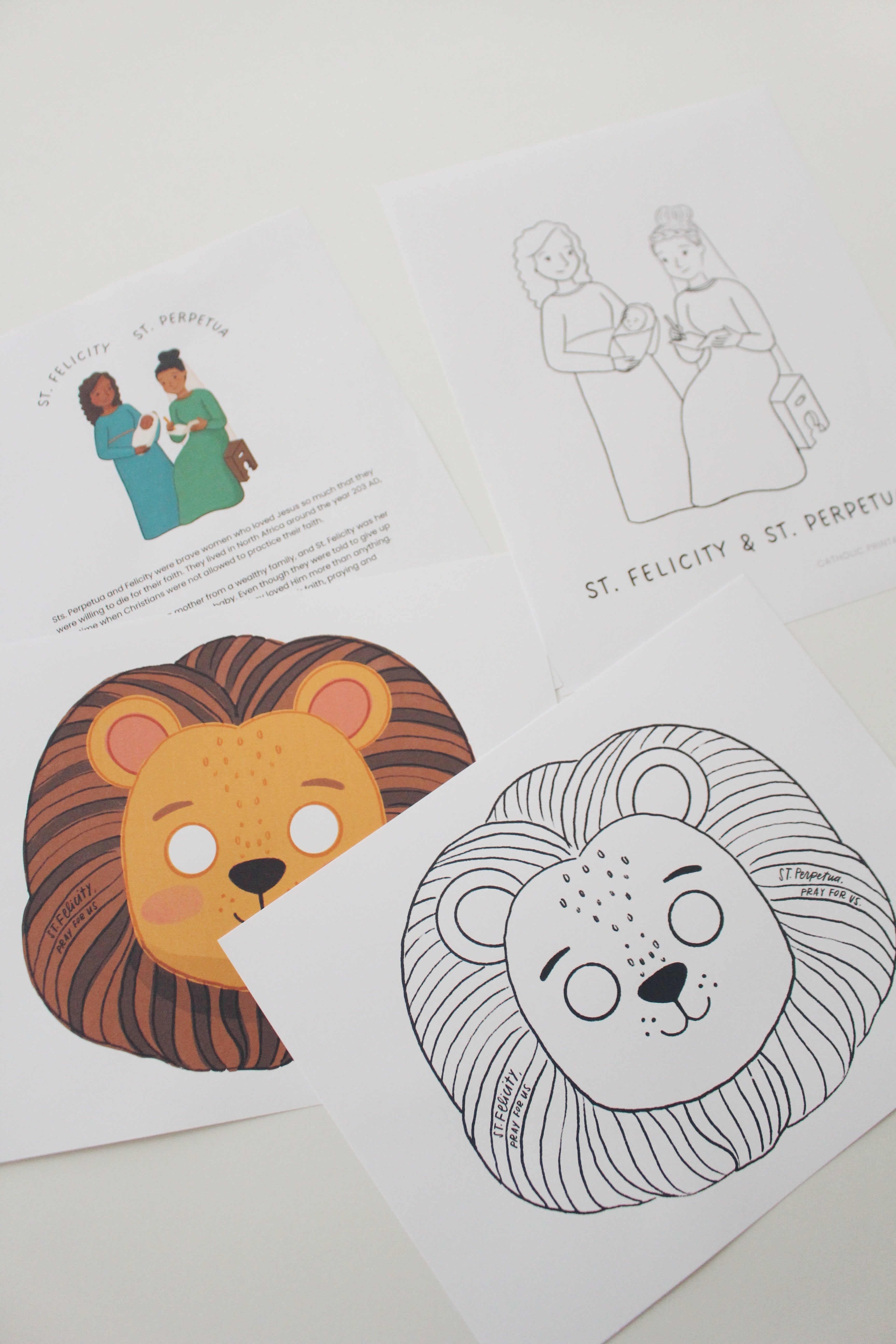 March Printable Pack | Catholic Coloring Pages and Crafts