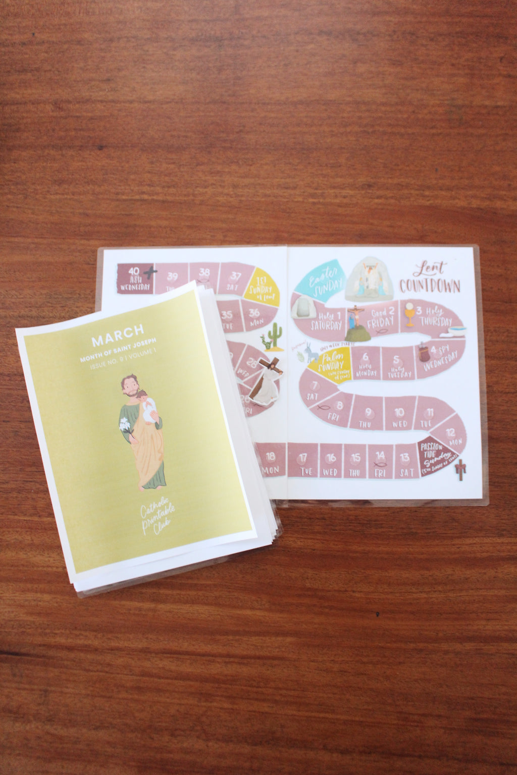 March Printable Pack & Lent Countdown Calendar Bundle