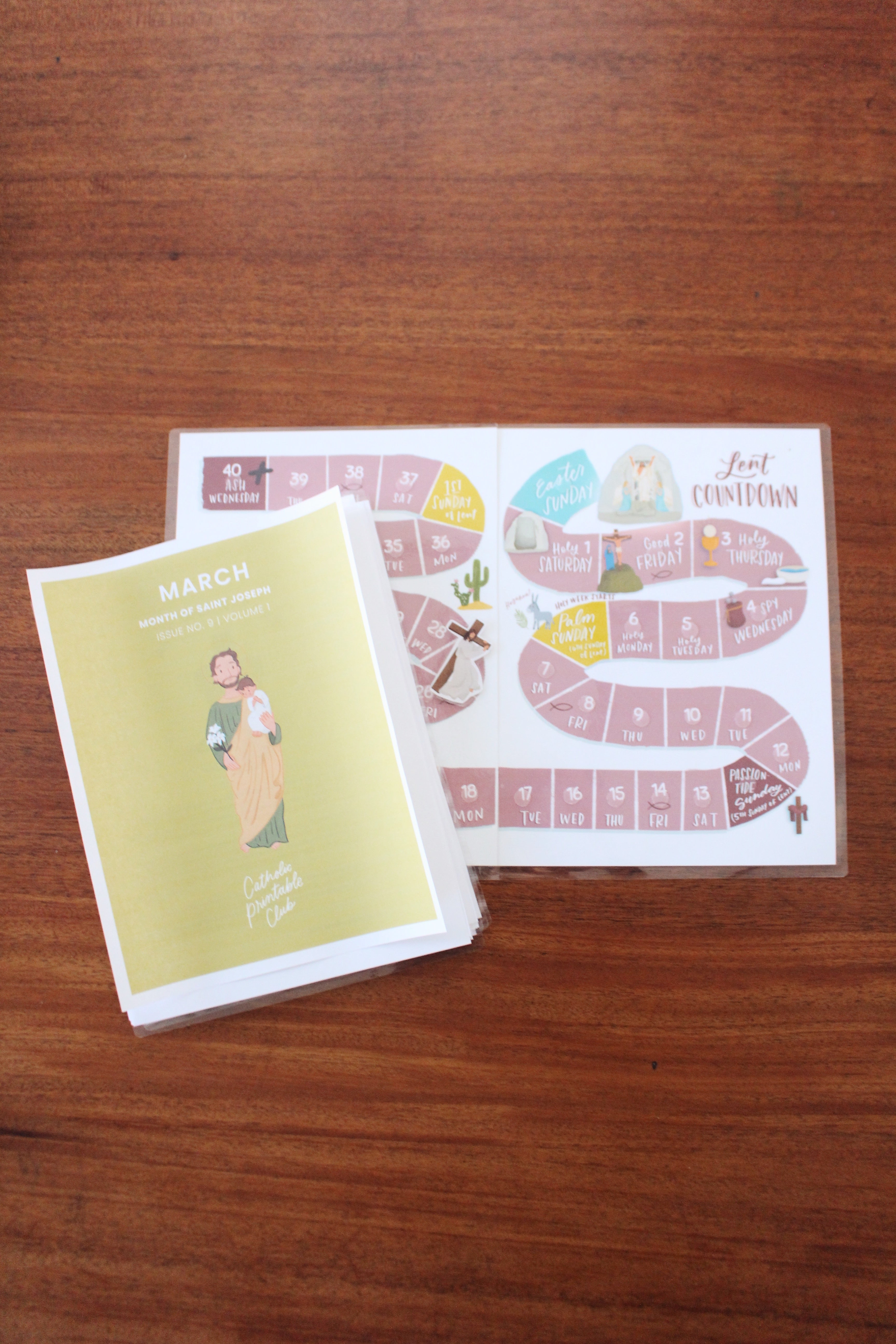 March Printable Pack & Lent Countdown Calendar Bundle