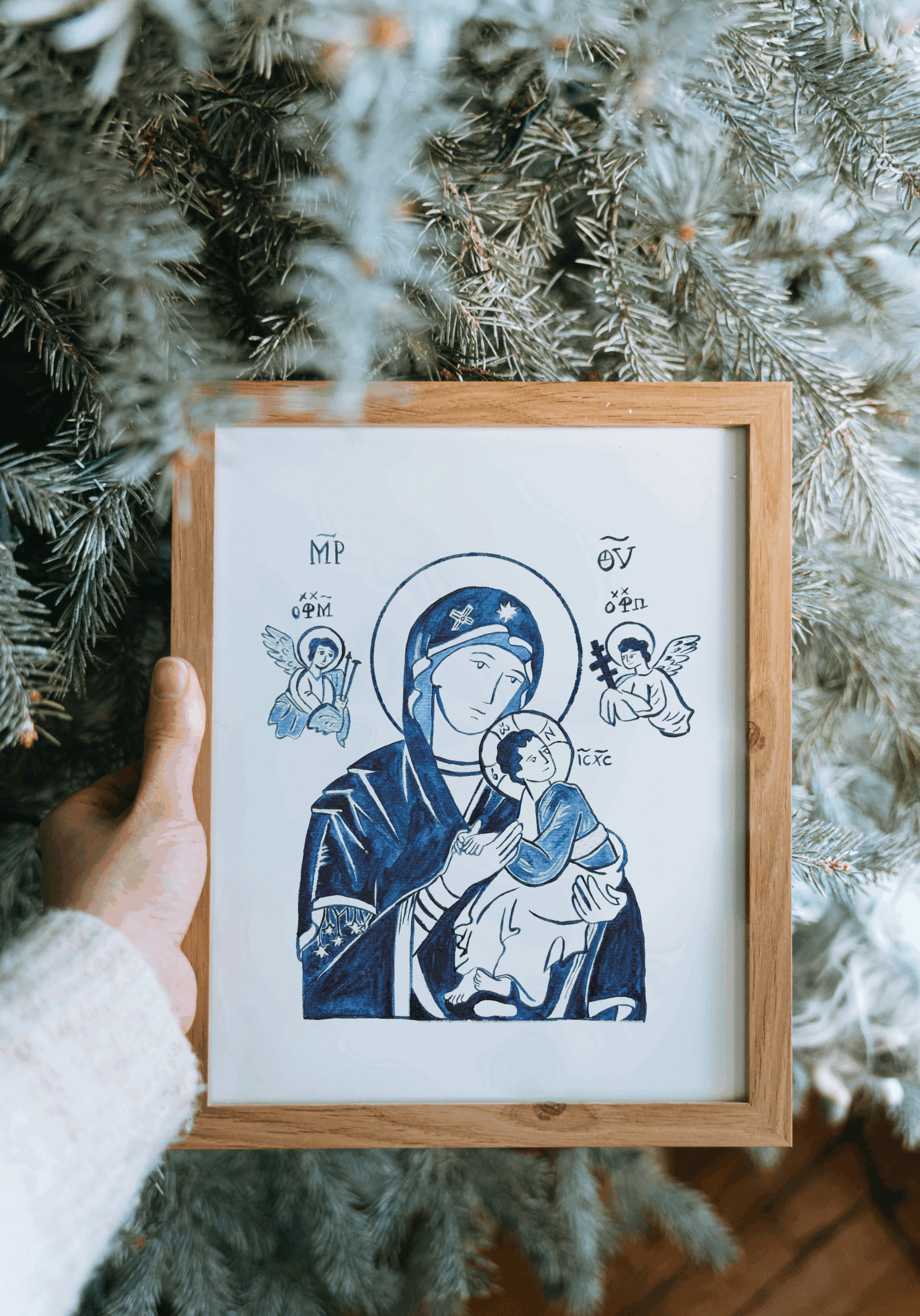 Our Lady of Perpetual Help Gouache Printable Art