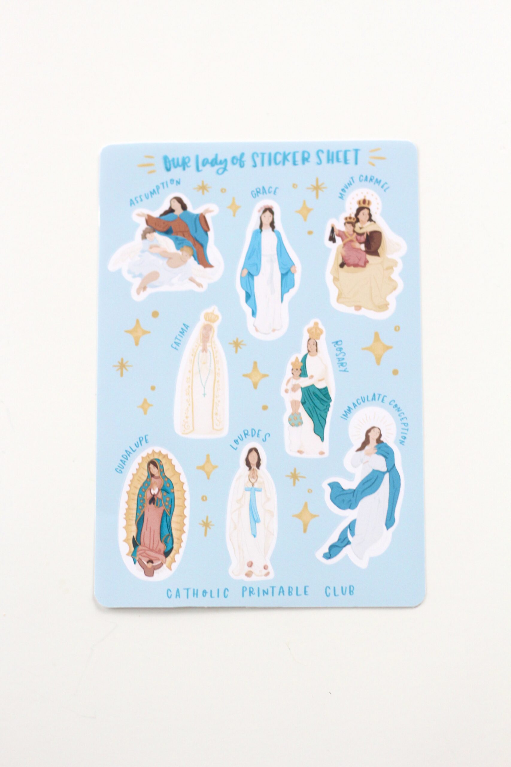 Our Lady of Sticker Sheet