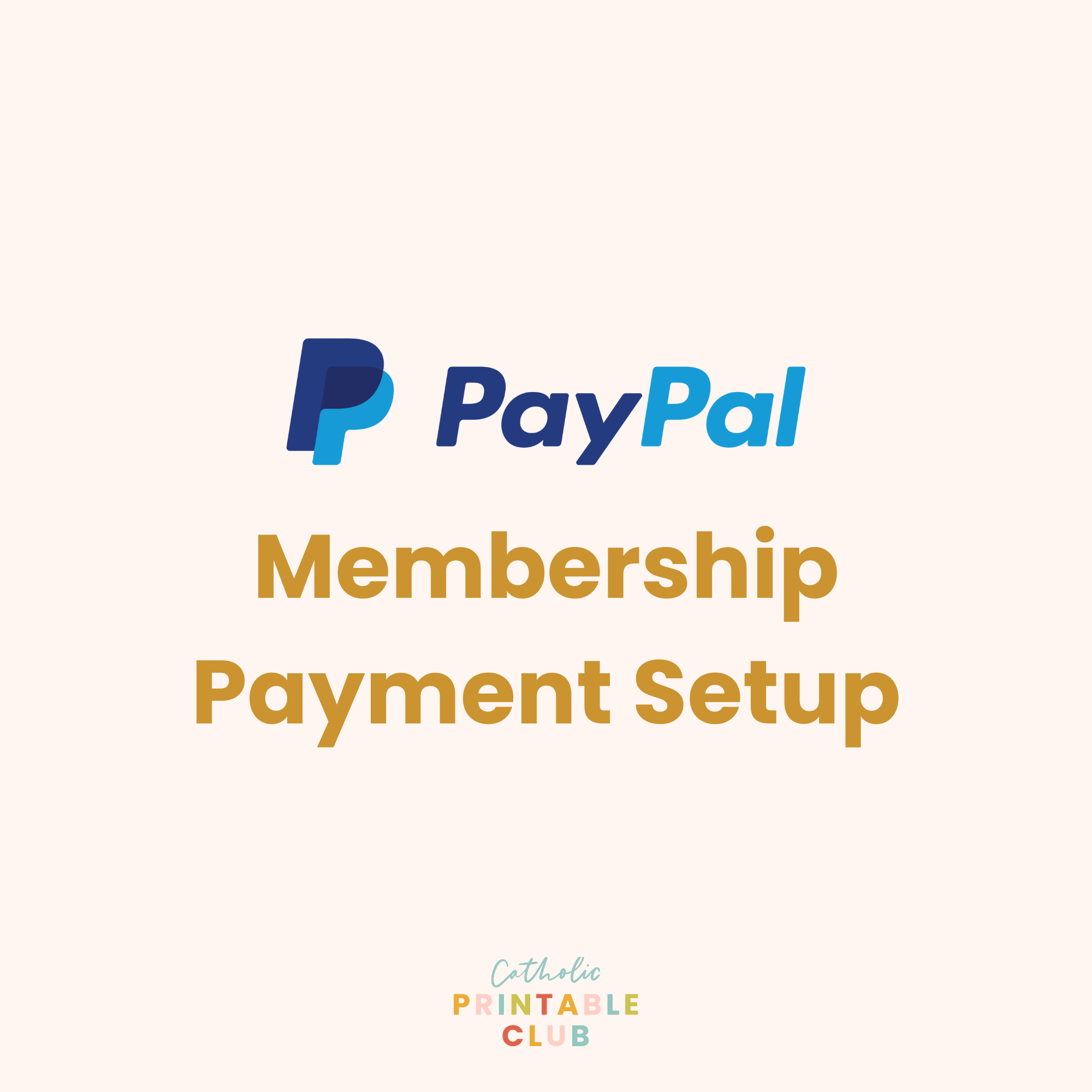 Membership Payment Setup