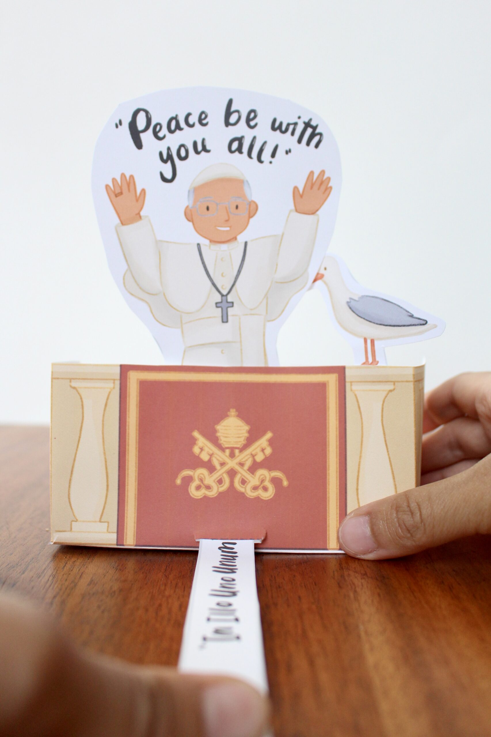 Pope Leo XIV Activity Bundle: Coloring Page & Pop-Up Craft