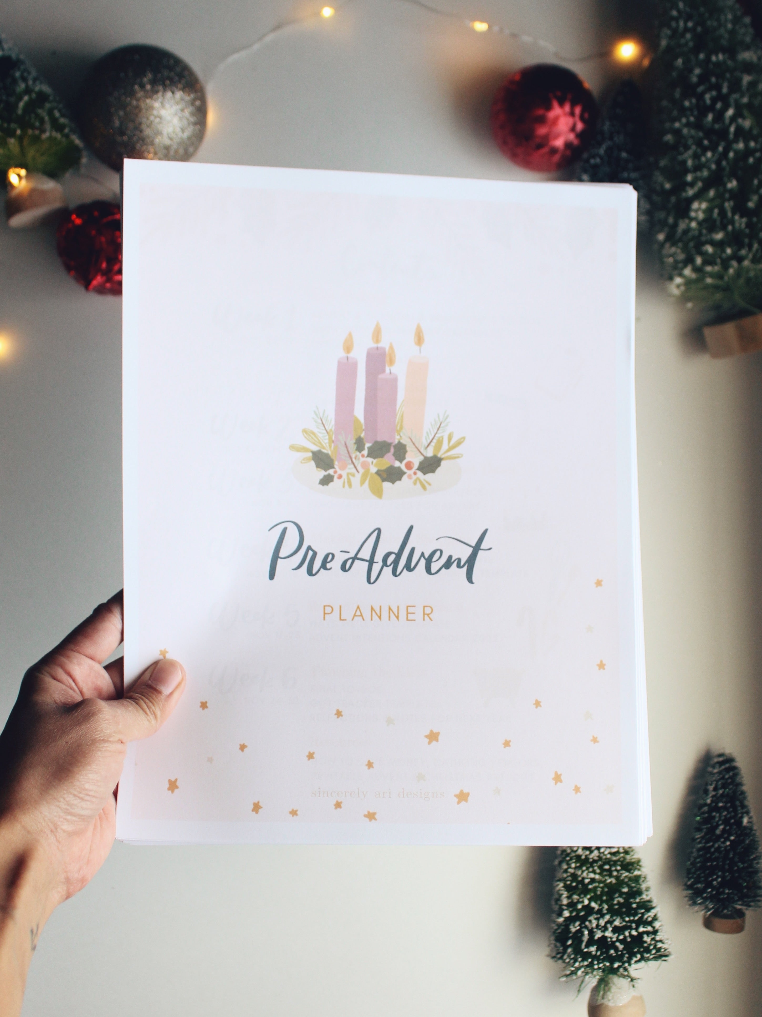 Pre-Advent Planner, Catholic Holiday Printable Planner