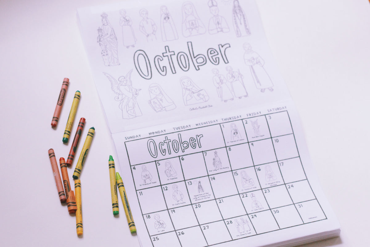 Printable Academic Year Liturgical Calendar