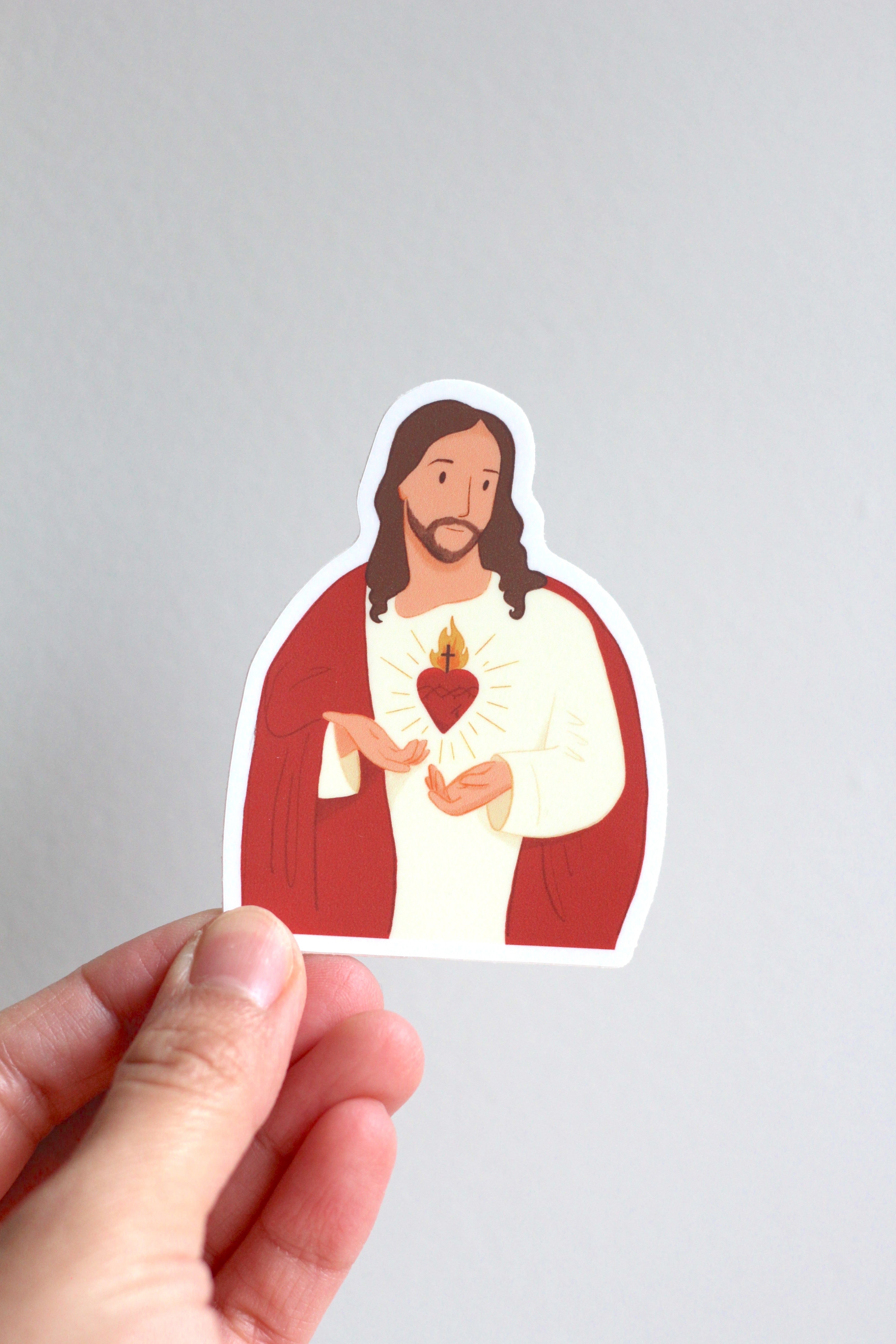 Sacred Heart of Jesus Vinyl Sticker