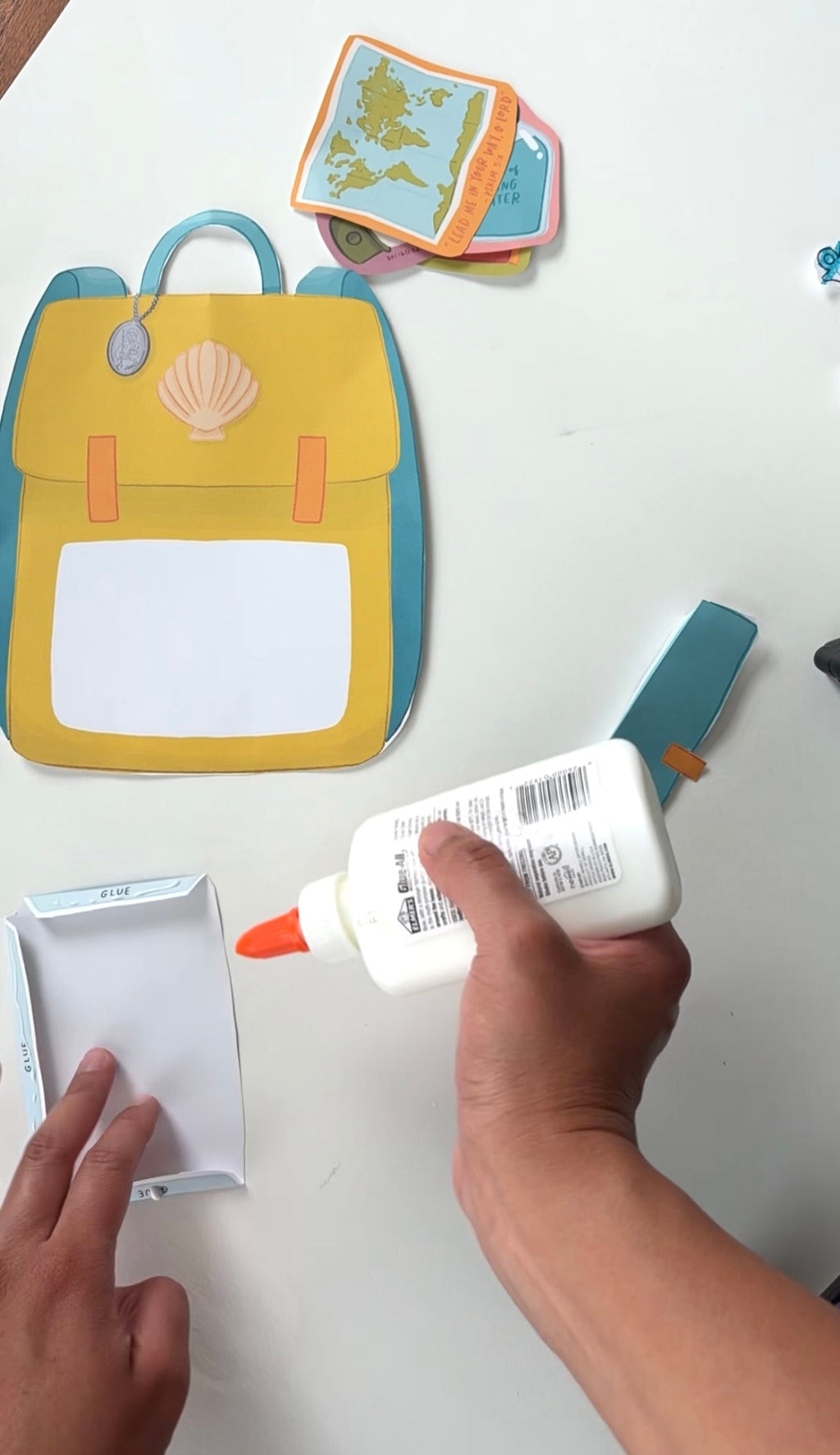 St. James the Greater Activity Bundle: Coloring Page & Pilgrim’s Backpack Craft