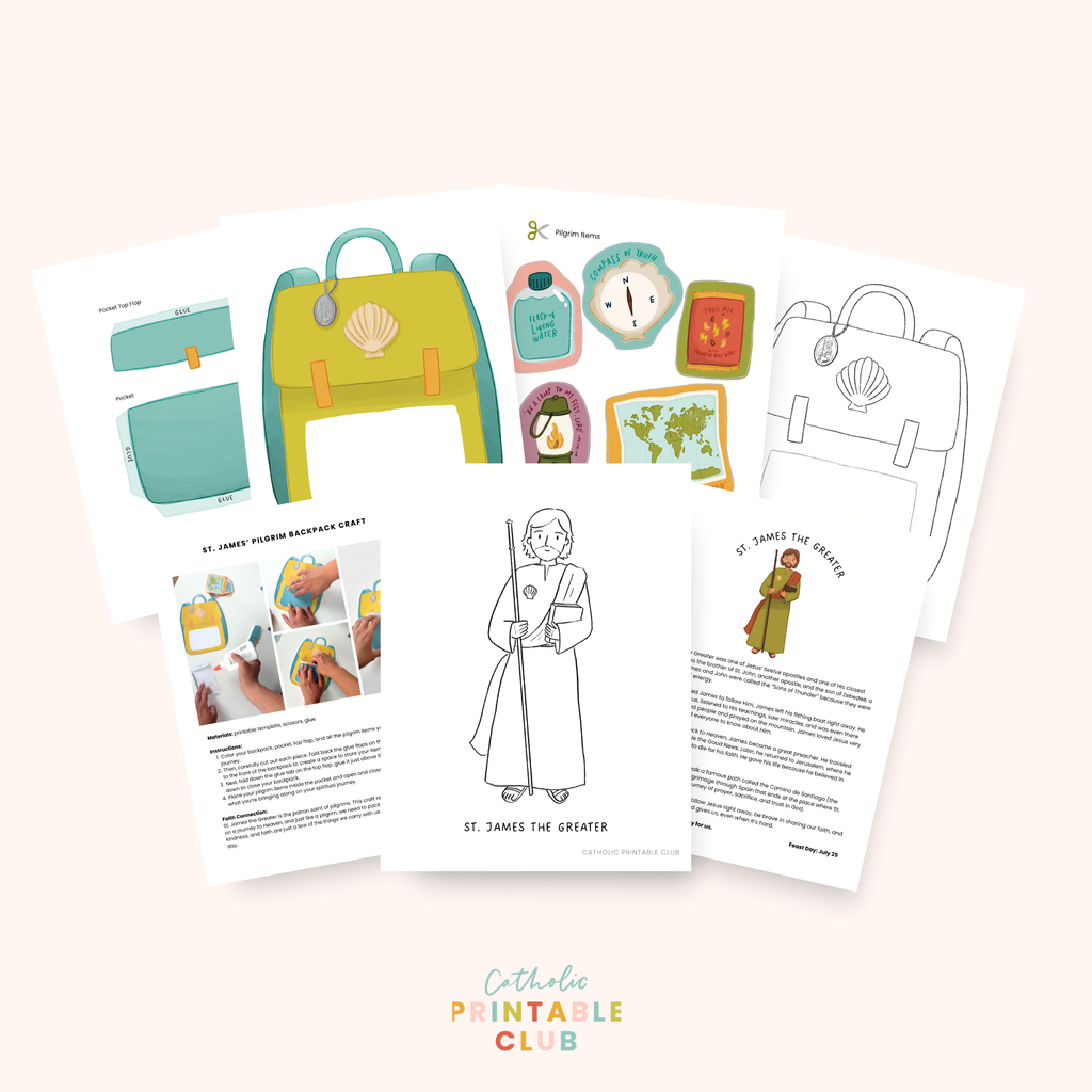 July Printable Pack (Vol. 2) | Catholic Coloring Pages and Crafts