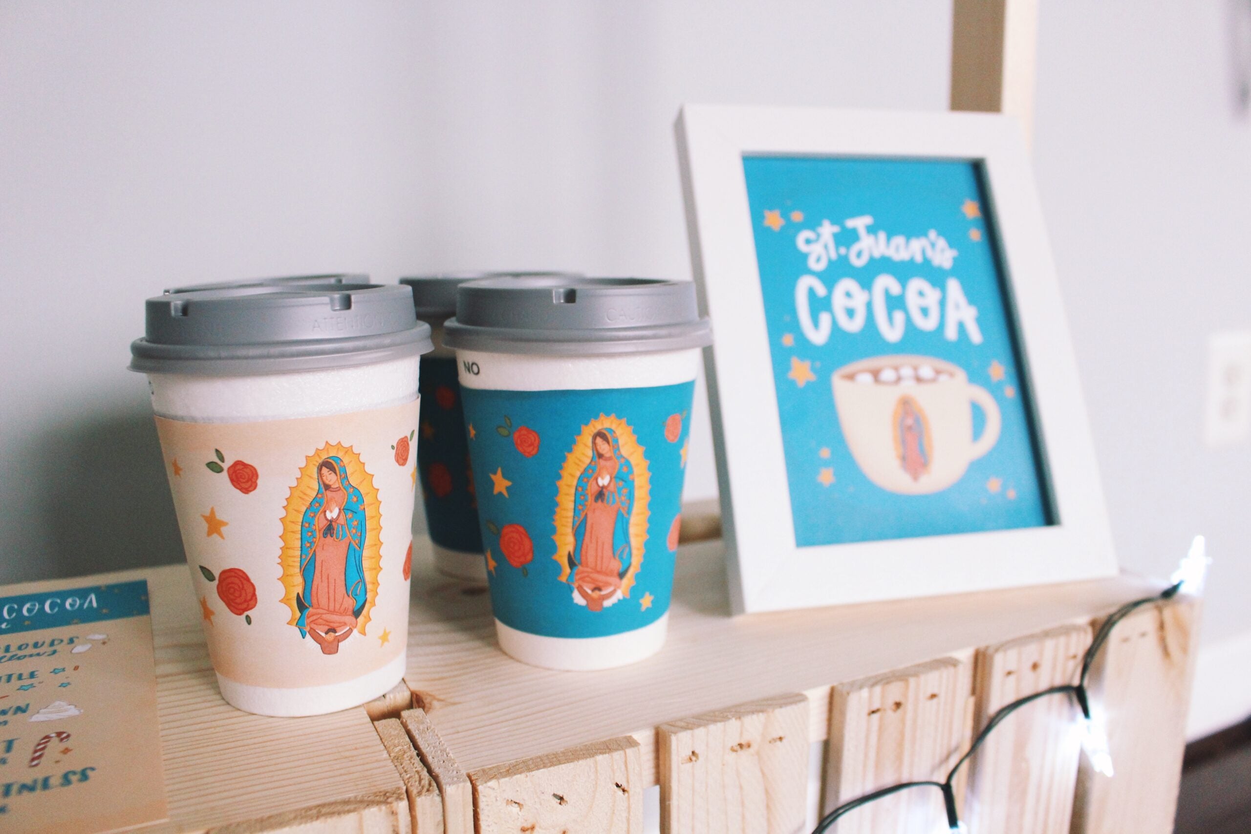 St. Juan Diego Activity Bundle: Coloring Page & Hot Cocoa Stand Printables