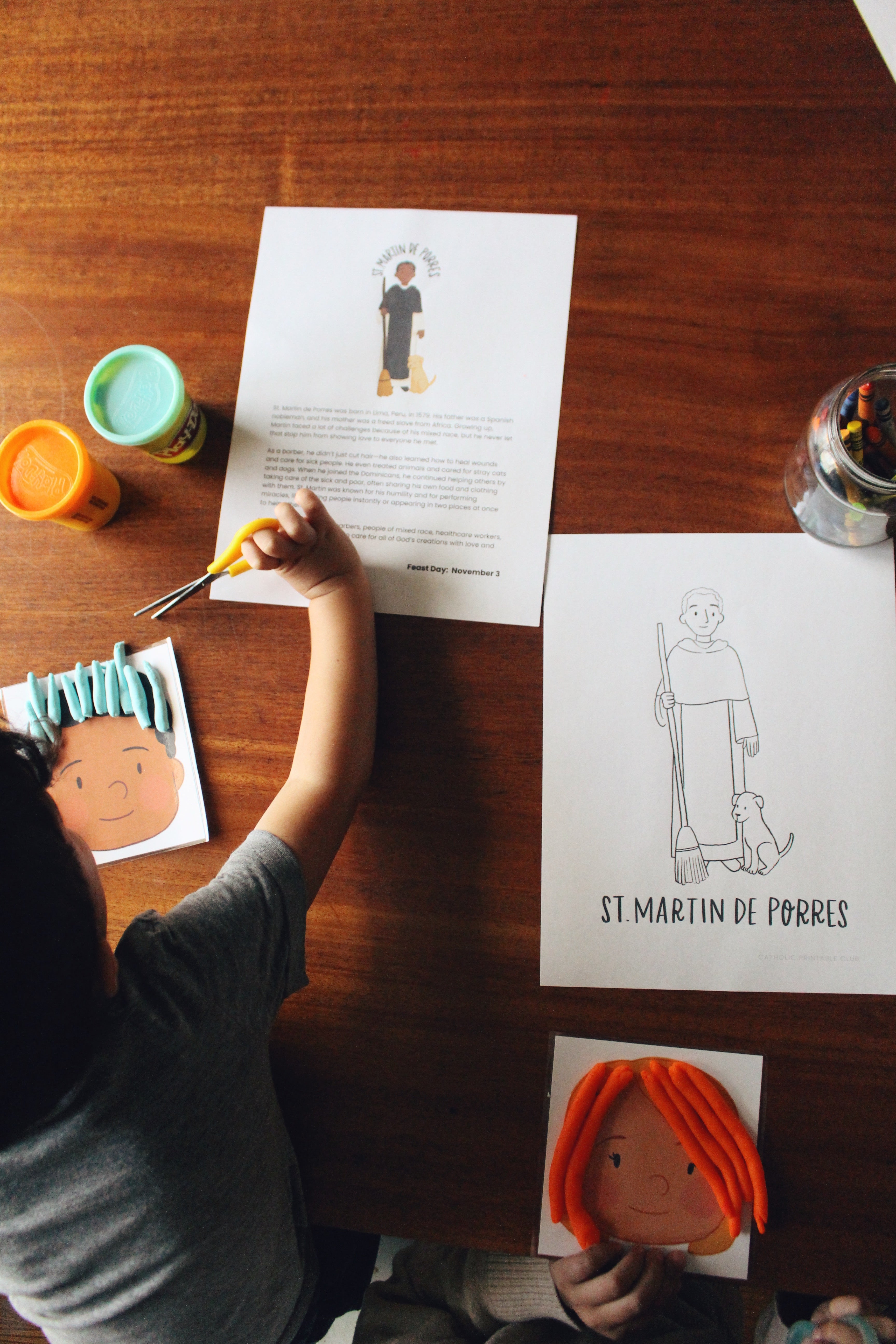 November Printable Pack (Vol. 1): Catholic Coloring Pages, Saint Stories, and Activities
