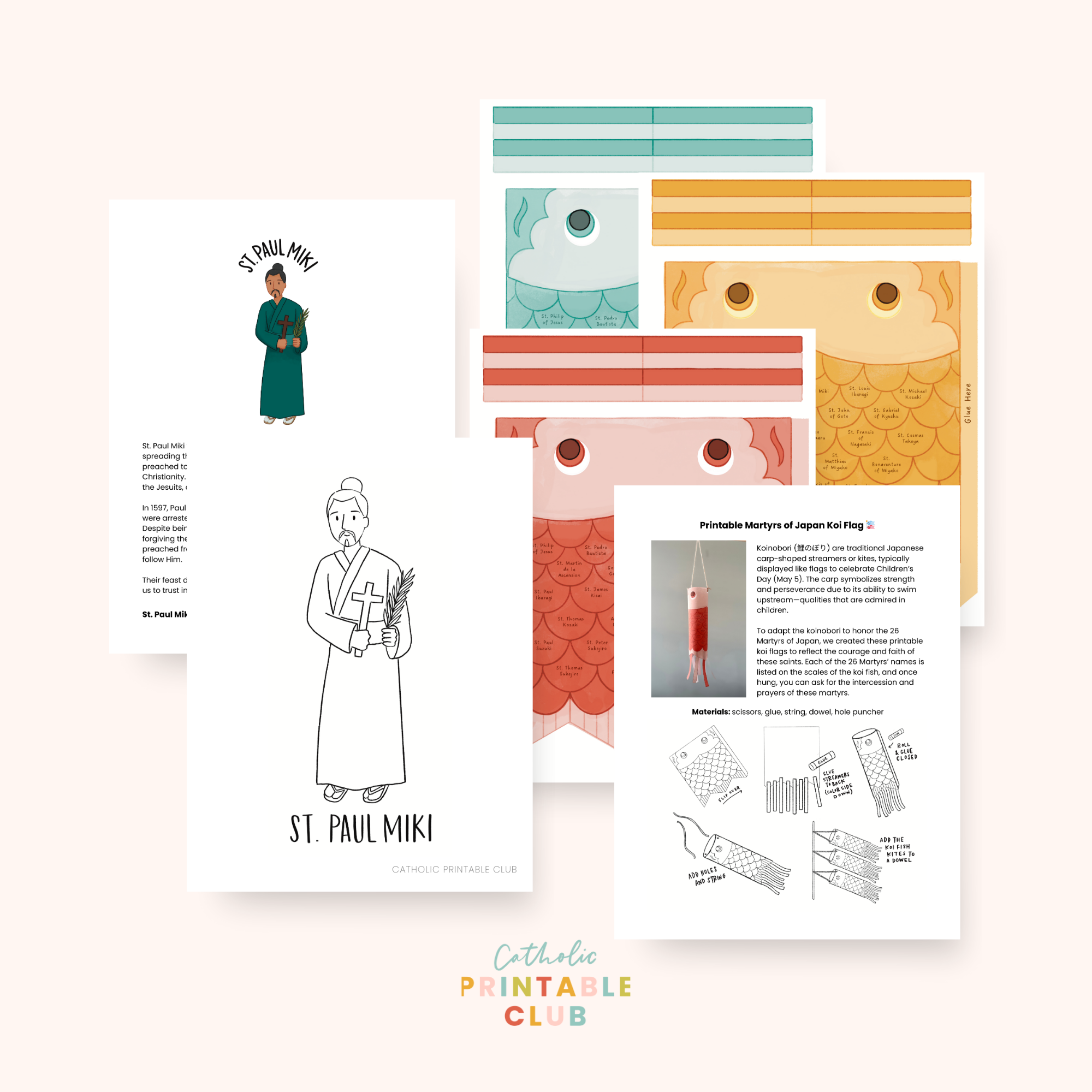 February Printable Pack | Catholic Coloring Pages and Crafts