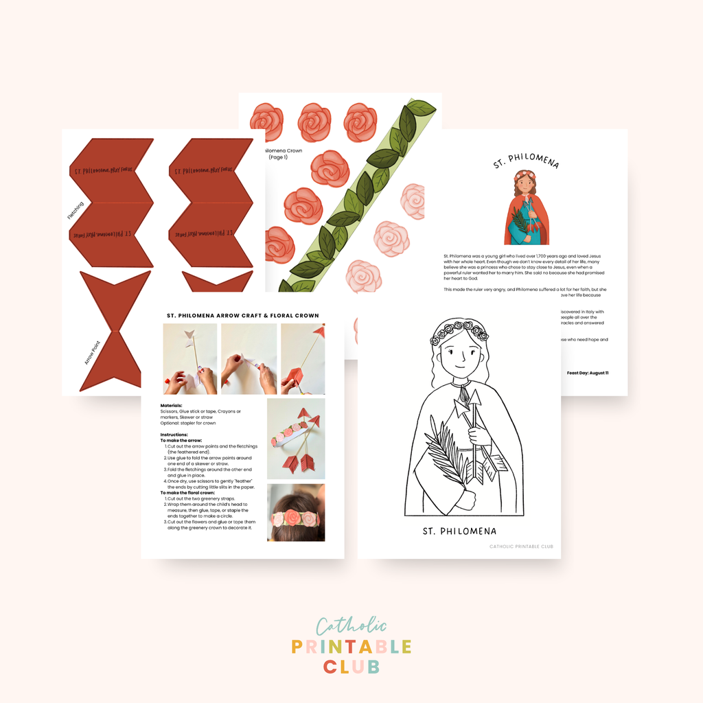 August Printable Pack (Vol. 2) | Catholic Coloring Pages and Crafts