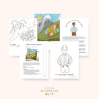 St. Pier Giorgio Frassati Activity Bundle: Coloring Page & Pull Tab Verso L’alto Craft