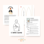 St. Thomas Aquinas Activity Bundle: Coloring Page & DIY Quill Pen Craft