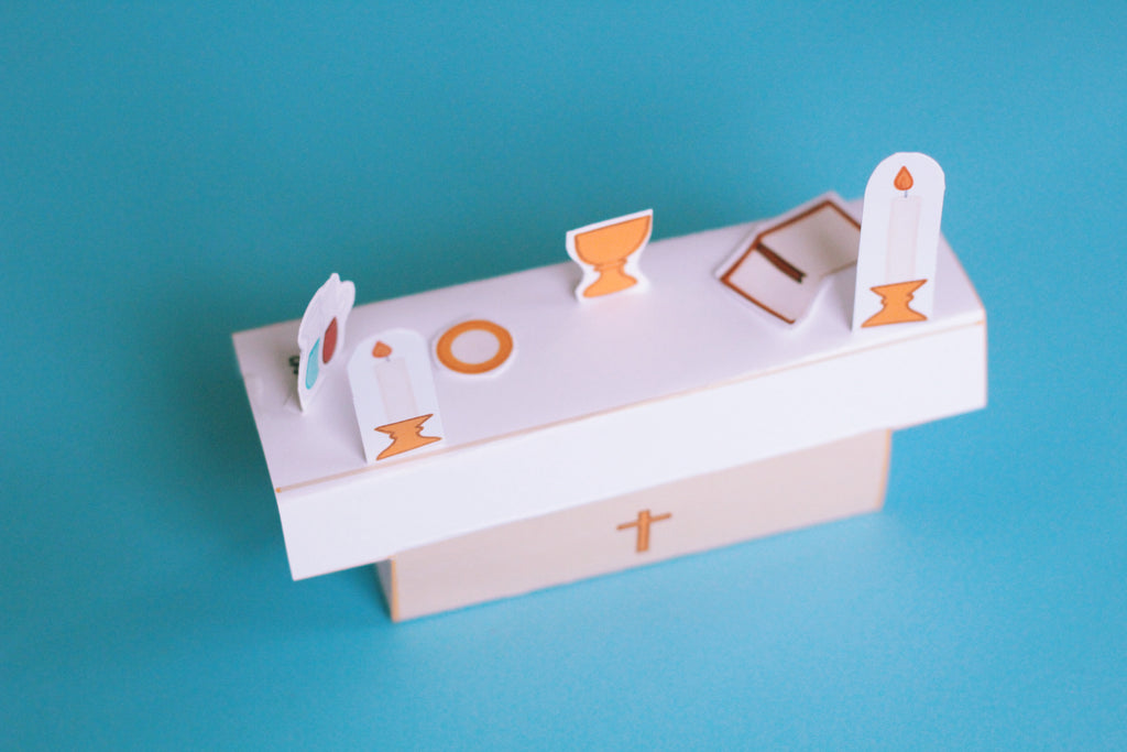 St. Dominic Savio Activity Bundle: Coloring Page & Altar Boy Set-Up Craft