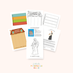 St. Frances of Rome Activity Bundle: Coloring Page & Holy House Weaving Craft