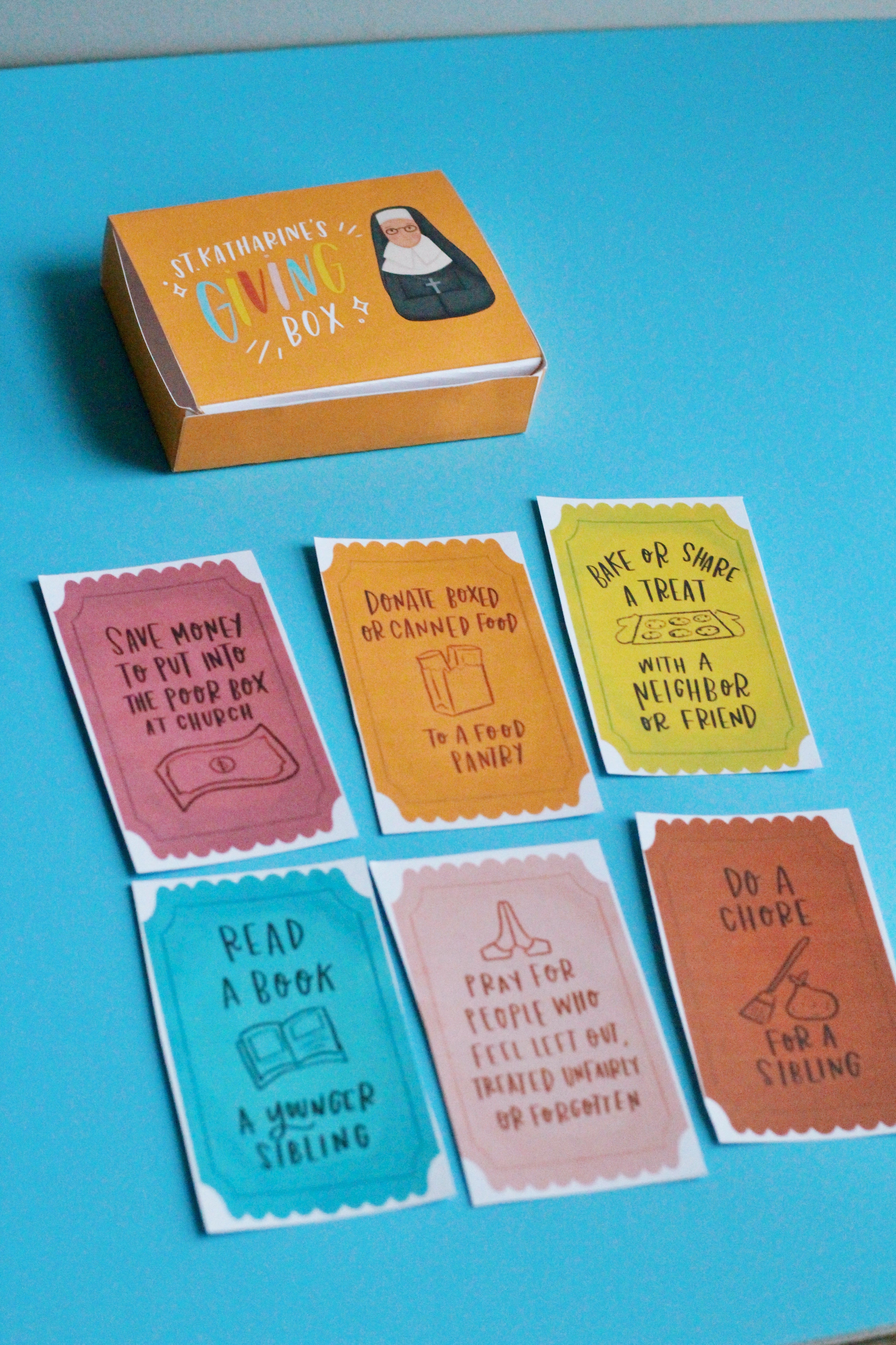 St. Katharine Drexel Activity Bundle: Coloring Page & Giving Box Craft