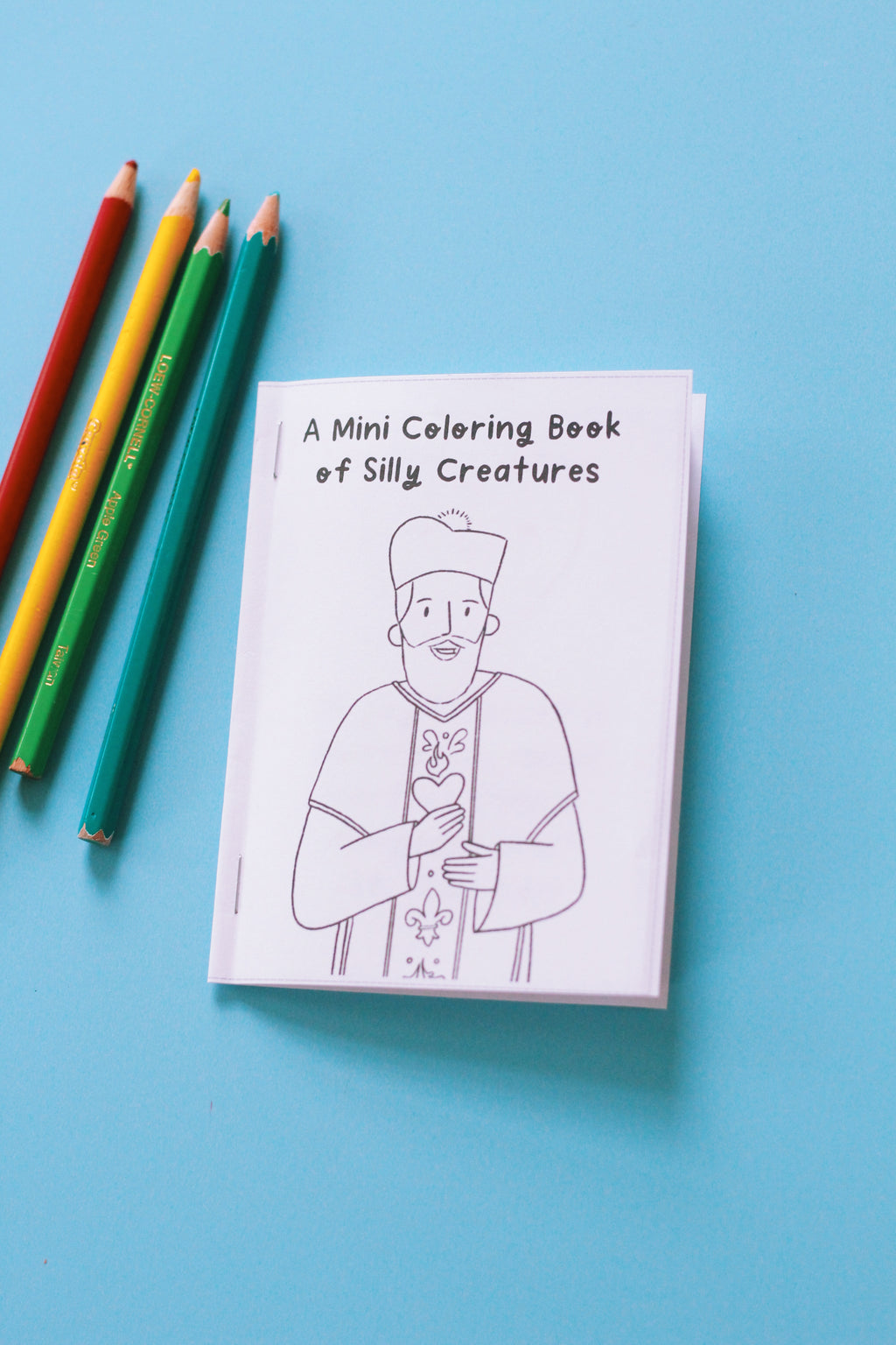St. Philip Neri Activity Bundle: Coloring Page & Mini Coloring Book of Silly Creatures