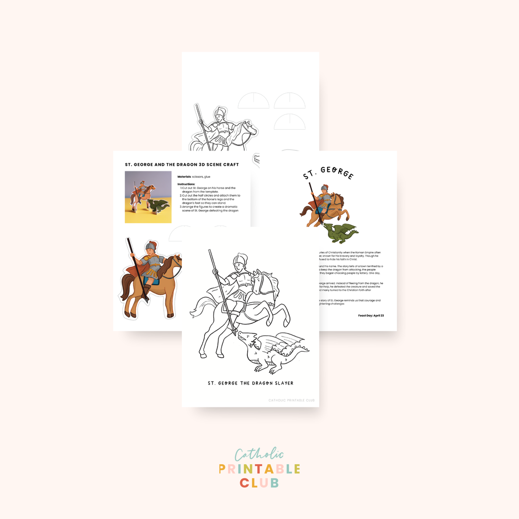 April Printable Pack (Vol. 2) | Catholic Coloring Pages and Crafts