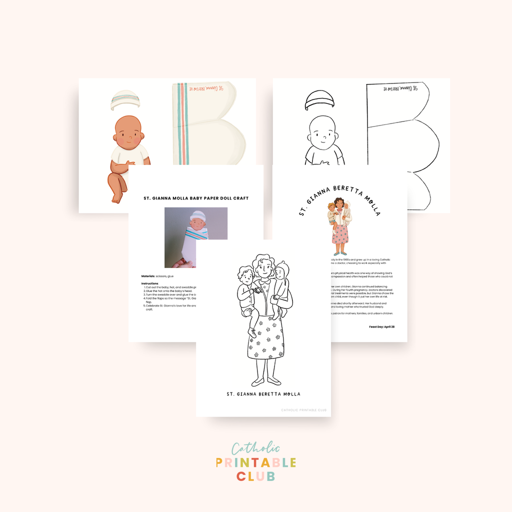 April Printable Pack (Vol. 2) | Catholic Coloring Pages and Crafts