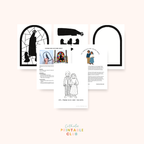 Sts. Francisco and Jacinta Marto Activity Bundle: Coloring Page & Fatima Sun Catcher Craft